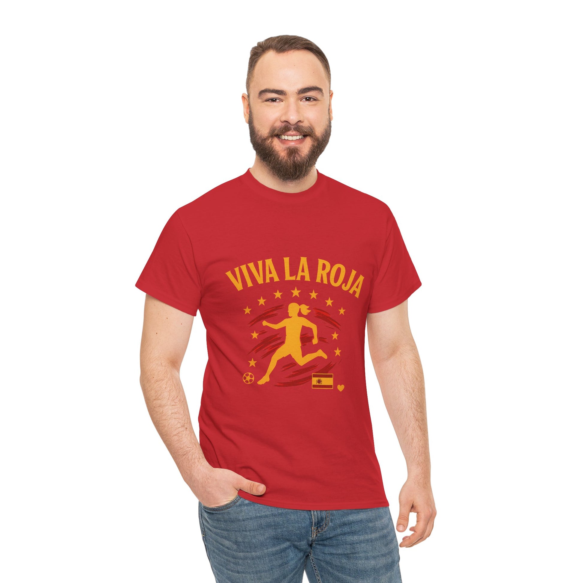 Viva La Roja Women’s Shirt – Spain Football Fan Tee