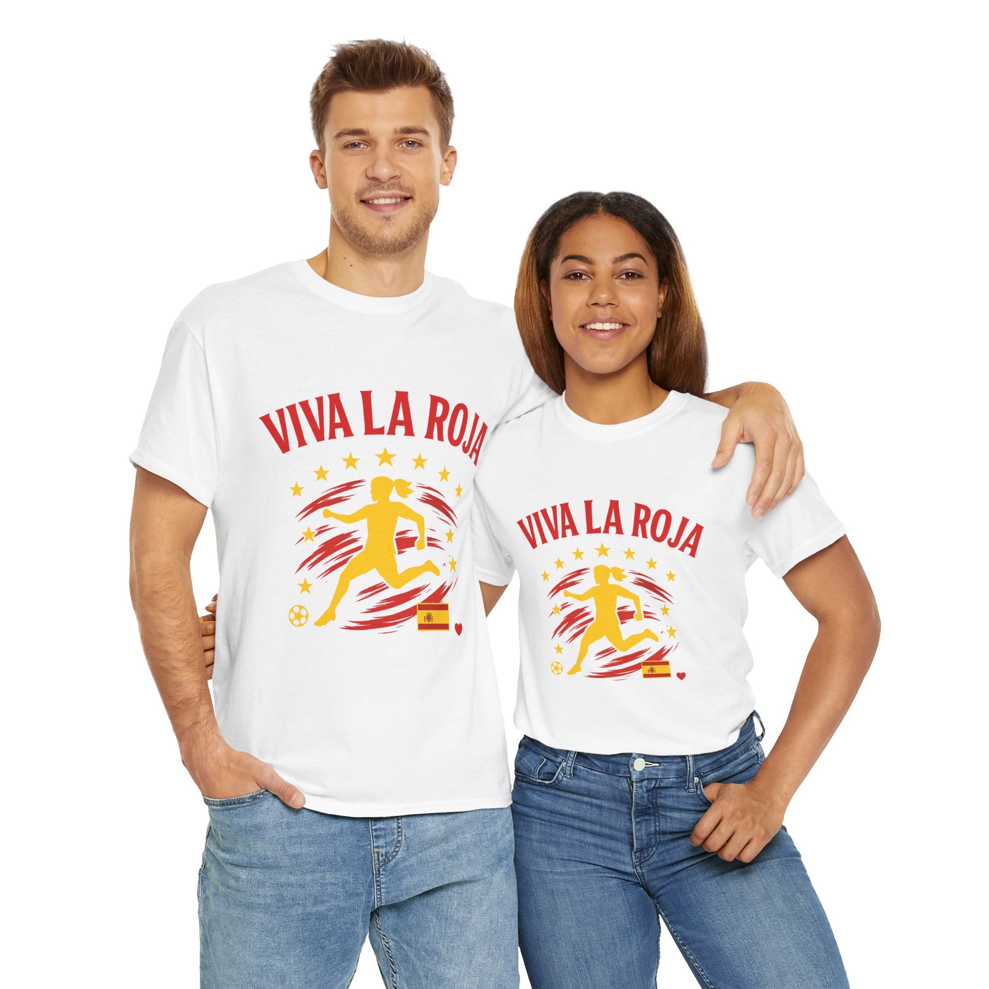 Viva La Roja Women’s Shirt – Spain Football Fan Tee