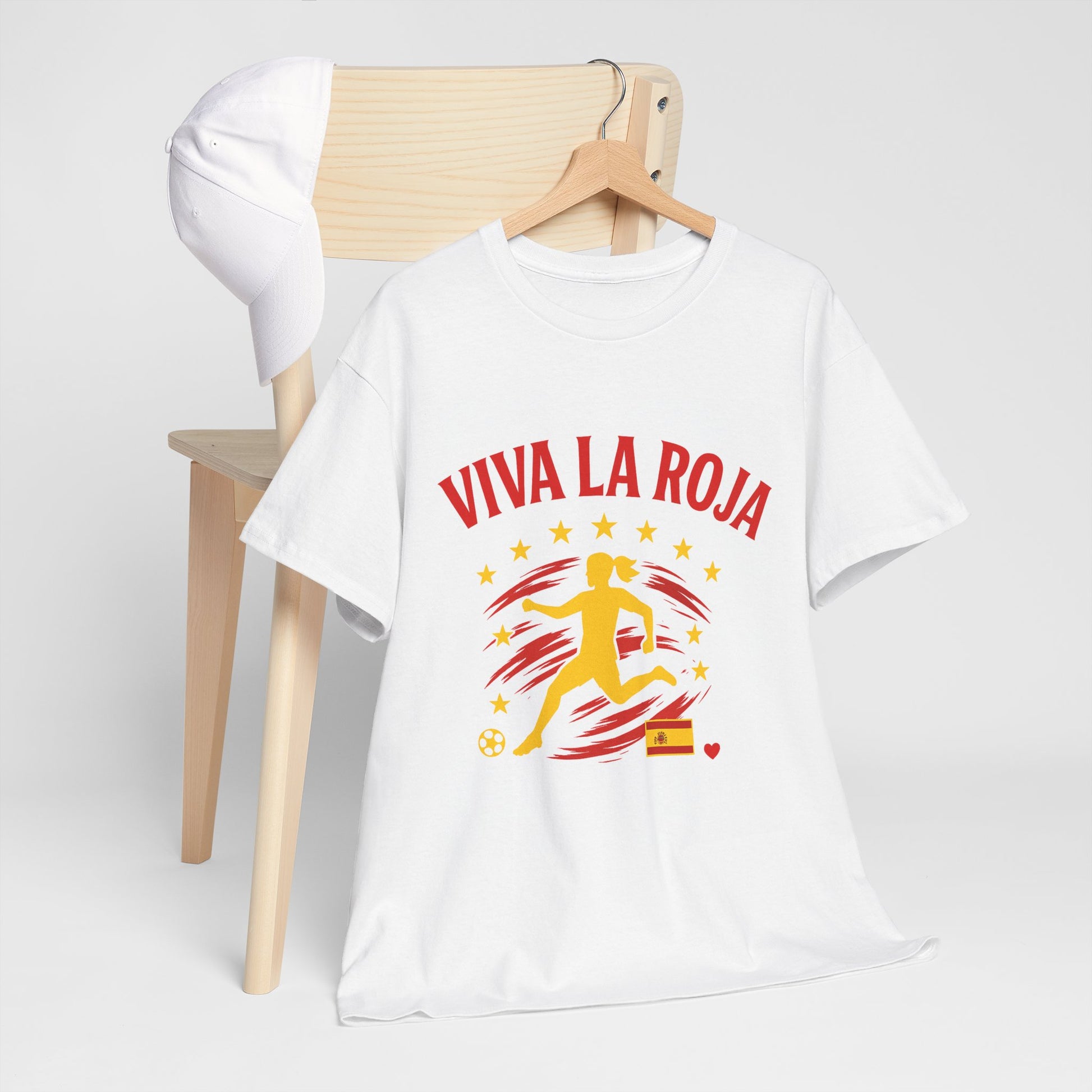 Viva La Roja Women’s Shirt – Spain Football Fan Tee