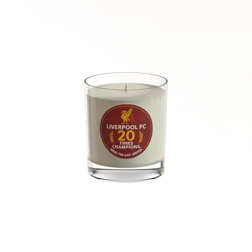Liverpool Football Club Funny Mind the Gap United, 20 Times Champions Candle Perfect for LFC Fans Decor, Fan Banter, Premier League Winner