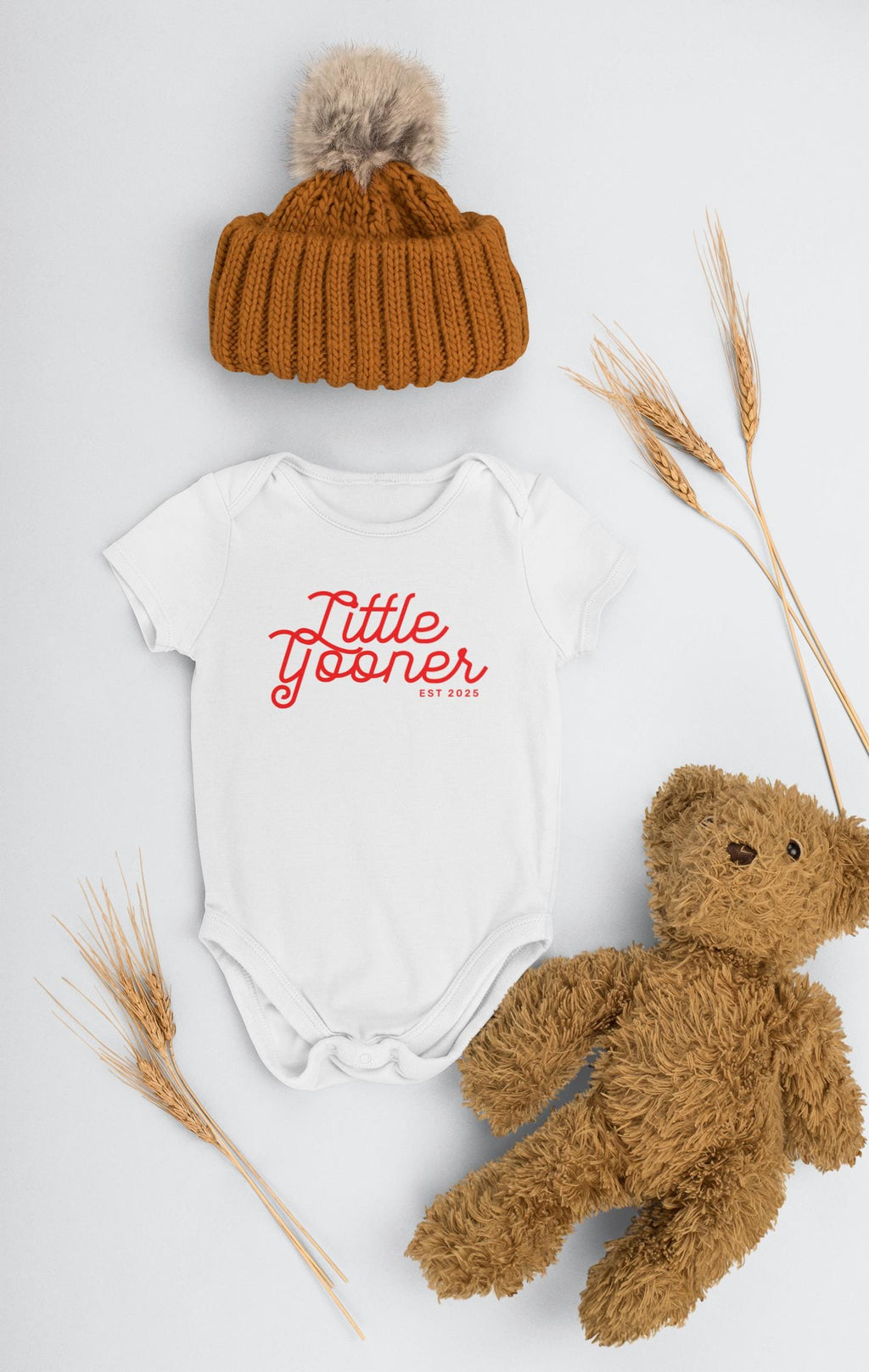 Arsenal Organic 100% Cotton Little Gooner Est. 2025 Baby Bodysuit Perfect Gift for Dad New and Expecting Parents Newborn Baby Shower Present