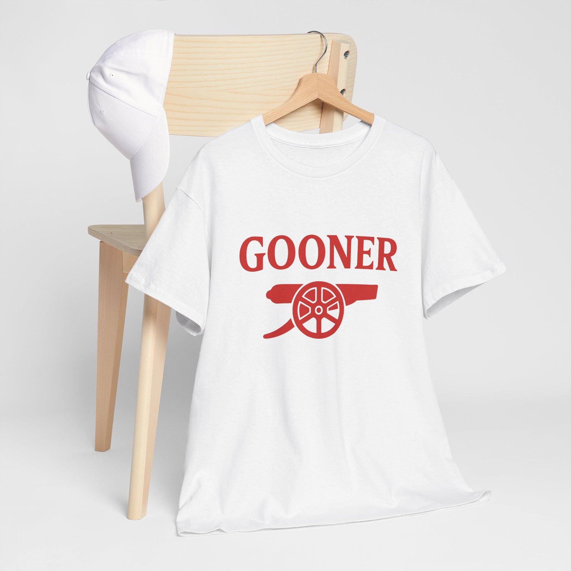 Arsenal FC Gooner Unisex Football Fans Shirt Gunners Soccer Supporter T-Shirt, Perfect Gift for Him Her Dad, Boyfriend Women North London