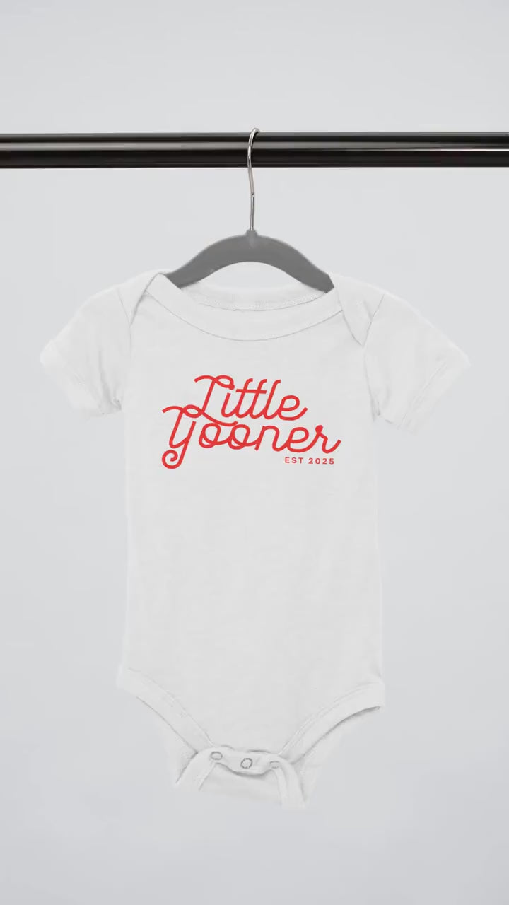 Arsenal Organic 100% Cotton Little Gooner Est. 2025 Baby Bodysuit Perfect Gift for Dad New and Expecting Parents Newborn Baby Shower Present