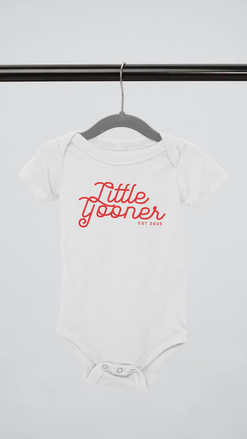 Arsenal Organic 100% Cotton Little Gooner Est. 2025 Baby Bodysuit Perfect Gift for Dad New and Expecting Parents Newborn Baby Shower Present